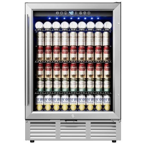 Icyglee 61 cm Beverage Cooler with Glass Door