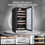 Dual Zone 15 Inch Wine Cooler with Glass Door