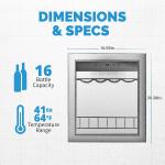 Newair Freestanding Wine Fridge for 23 Bottles