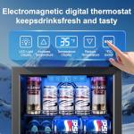 Manastin 120-Can Beverage Cooler with Glass Door