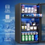 Manastin 120-Can Beverage Cooler with Glass Door