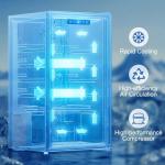 Manastin 120-Can Beverage Cooler with Glass Door