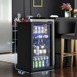 Manastin 120-Can Beverage Cooler with Glass Door