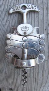 Vintage Zig Zag Wine Corkscrew from France
