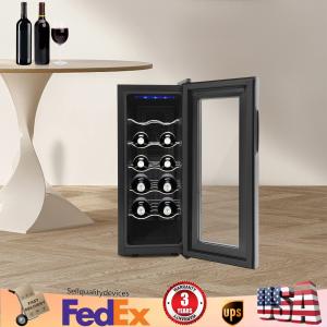 12-Bottle Wine Fridge for Champagne and Wine