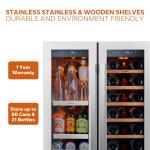Ca'Lefort 24" Dual Zone Wine Cooler Refrigerator