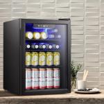 Mini Wine and Beverage Cooler with Glass Door