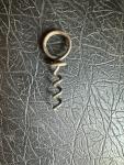 Vintage Metal Corkscrew with Finger Ring Design
