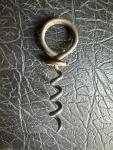 Vintage Metal Corkscrew with Finger Ring Design