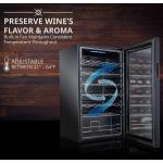 Ivation 34-Bottle Freestanding Wine Cooler with Lock