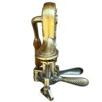 Ornate Brass Wine Bottle Opener with Wood Handle