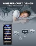15-Inch Dual Zone Wine Fridge for 29 Bottles