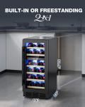 15-Inch Dual Zone Wine Fridge for 29 Bottles