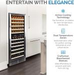 Newair Dual Zone Built-in Wine Fridge