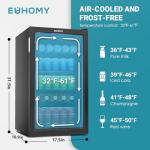 Compact Beverage Cooler for Wine and Beer