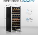 Newair Dual Zone Built-in Wine Fridge