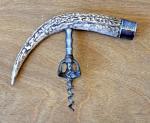 Antique Stag Horn Antler Corkscrew Wine Opener