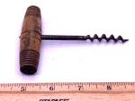 Vintage Wooden Handle Corkscrew by HUBBARD