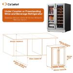 Ca'Lefort 24" Dual-Zone Wine and Beverage Fridge