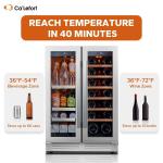 Ca'Lefort 24" Dual-Zone Wine and Beverage Fridge