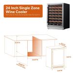 Ca'Lefort 24-Inch Wine Cooler Holds 54 Bottles