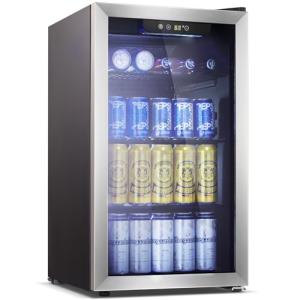 Mini Beverage Fridge for Wine, Beer, and Soda