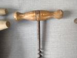 Set of 4 Vintage Wooden Wine Corkscrews