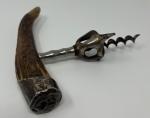 Sterling Silver Stag Antler Antique Corkscrew