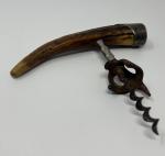Sterling Silver Stag Antler Antique Corkscrew
