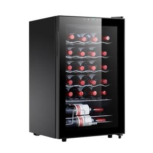 24-Bottle Mini Wine Cooler with Glass Door