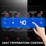 24-Bottle Mini Wine Cooler with Glass Door