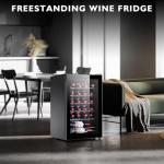 24-Bottle Mini Wine Cooler with Glass Door