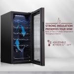 18-Bottle Freestanding Wine Cooler Fridge