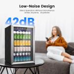 145 Can Mini Beverage Refrigerator with Glass Door
