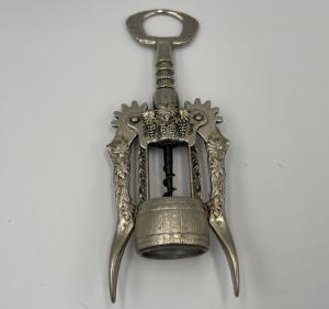 Italian Winged Corkscrew with Grape Vine Design