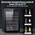 Electactic 37-Bottle Wine Cooler with Glass Door