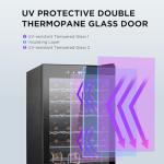 Electactic 37-Bottle Wine Cooler with Glass Door