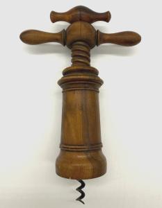 Vintage Wooden Twist Corkscrew Wine Opener