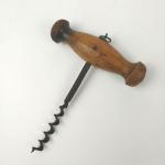 Vintage Wood Handle Corkscrew Wine Bottle Opener