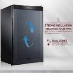 Dual Zone Wine Cooler for 33 Bottles
