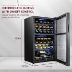 Dual Zone Wine Cooler for 33 Bottles