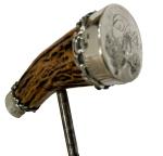 Vintage Antler Corkscrew Bottle Opener in Silver