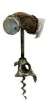Vintage Antler Corkscrew Bottle Opener in Silver