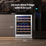 Yeego 24-Inch Dual Zone Wine Cooler for 47 Bottles