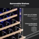 Yeego 24-Inch Dual Zone Wine Cooler for 47 Bottles