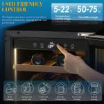 15" Freestanding Wine Cooler Holds 33 Bottles