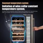 15" Freestanding Wine Cooler Holds 33 Bottles