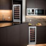 Large Capacity Wine Cooler with Glass Door 33 Bottles