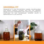 Twin Bubble Airlock & Bung Set for Winemaking