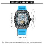 Wine Barrel Shaped Automatic Watch for Men